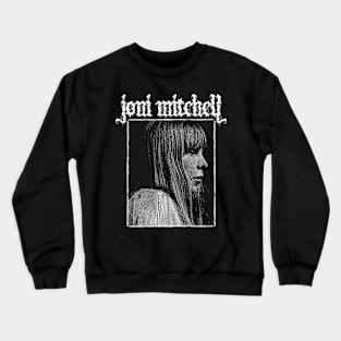 Joni Mitchell Metal Style Crewneck Sweatshirt